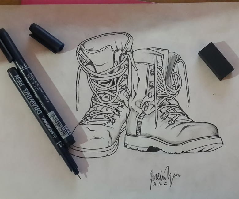 SHOES HAND DRAWING