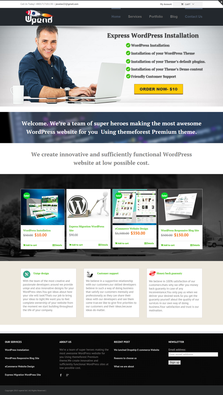 WordPress Development Company website