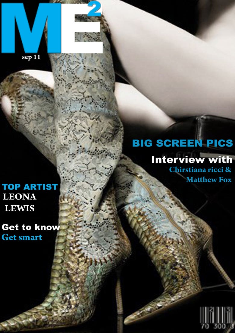 template, magazine cover
