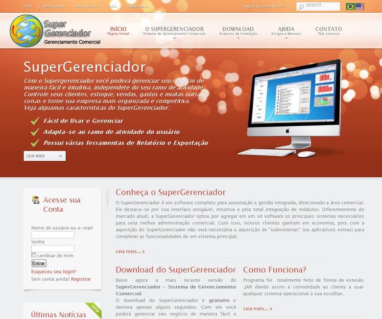 WebSite: SuperGerenciador