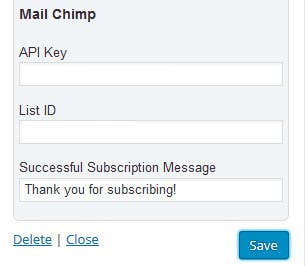 MailChimp and Seny Integration Plugin