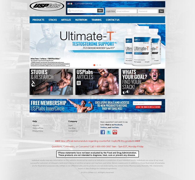 USP LABS - Body Building Supplements