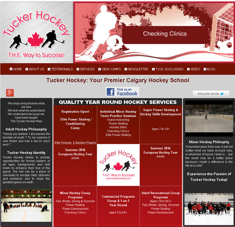 Tucker Hockey - Hockey Schools Calgary