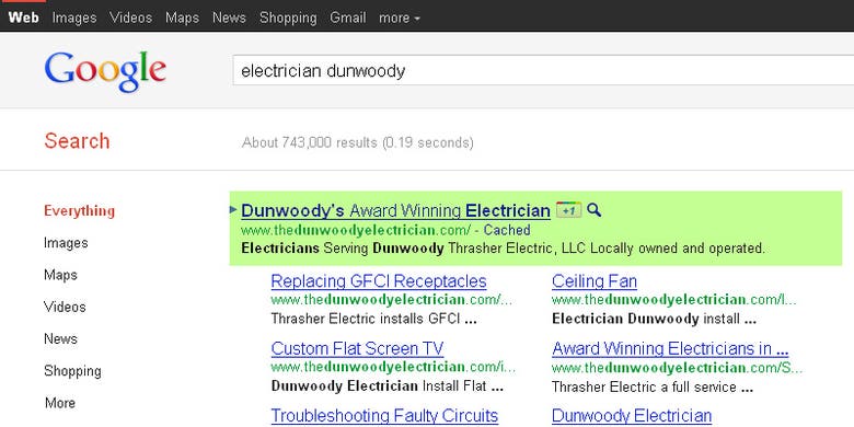 ranked #1 electrician dunwoody