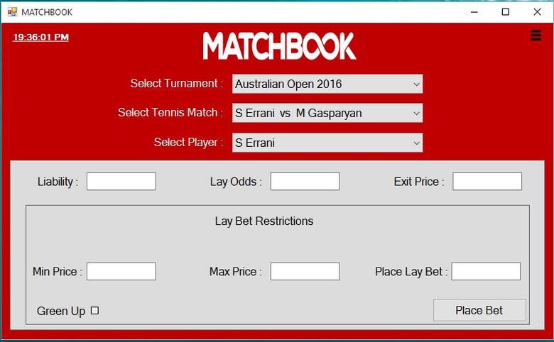Matchbook Betting BOT
