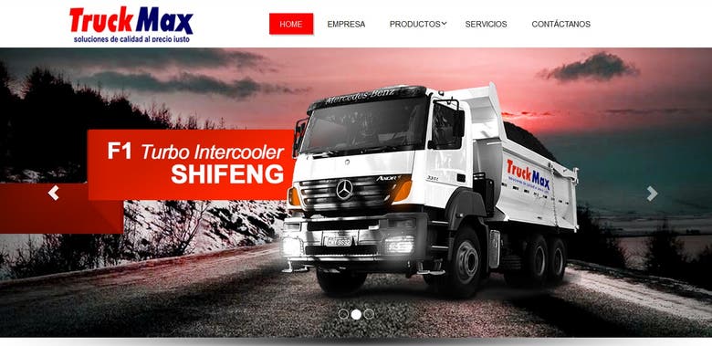 Sitio web de TruckMax - WORDPRESS