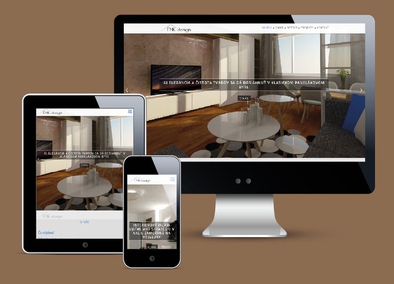 Website for EMK interior design