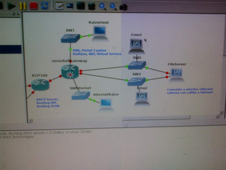 Real network Simulation with GNS3