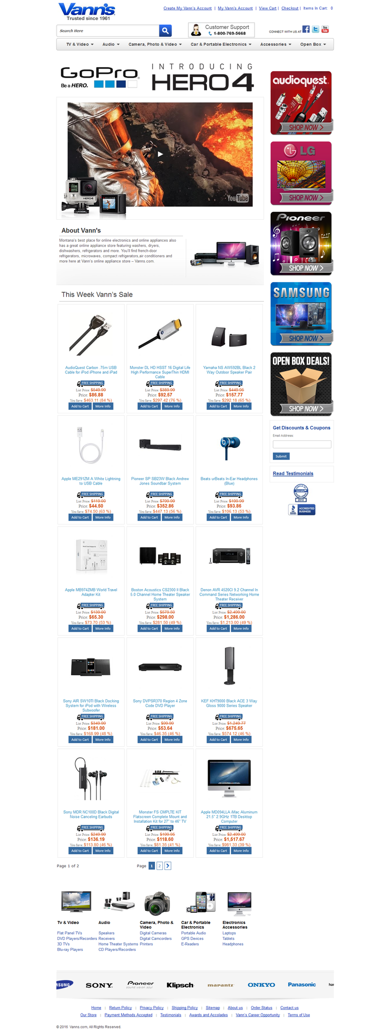 E-Commerce website for online electronics and appliances