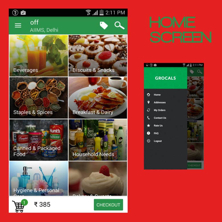 Grocals - Online Grocery Shopping App