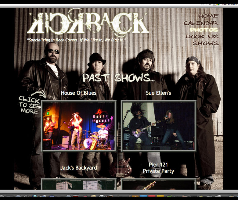 Local Band Site hand-coded HTML/CSS/Javascript