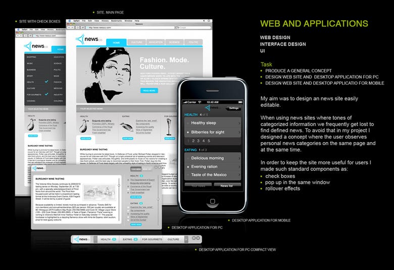 Web and applications