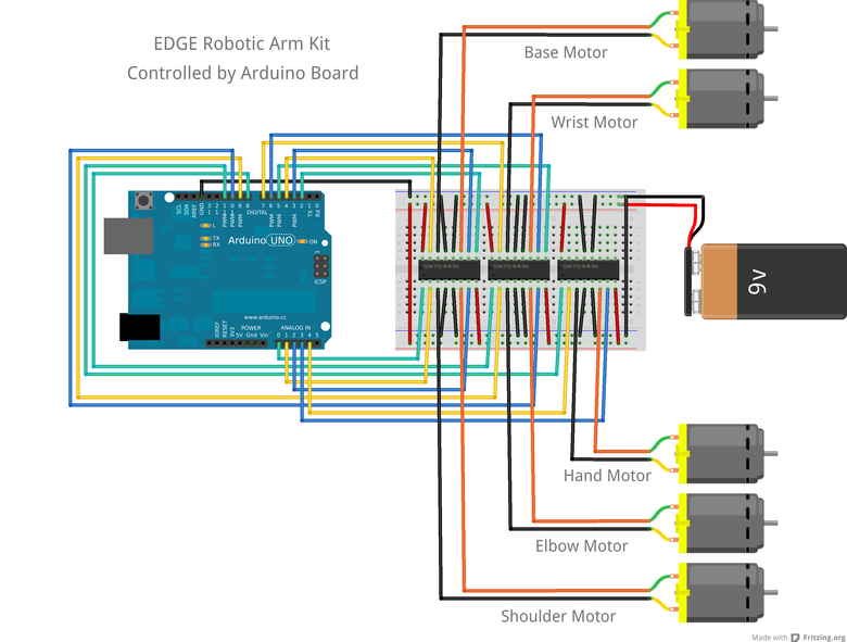 Arduino Simulation for Stepper motor,,