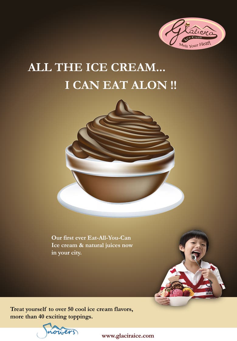 Glaciera Ice-Cream - Poster Design