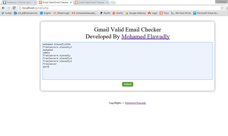 Gmail Valid Email Checker