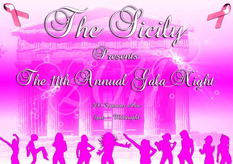 Gala Night at The Sicily in aid of Breast Cancer