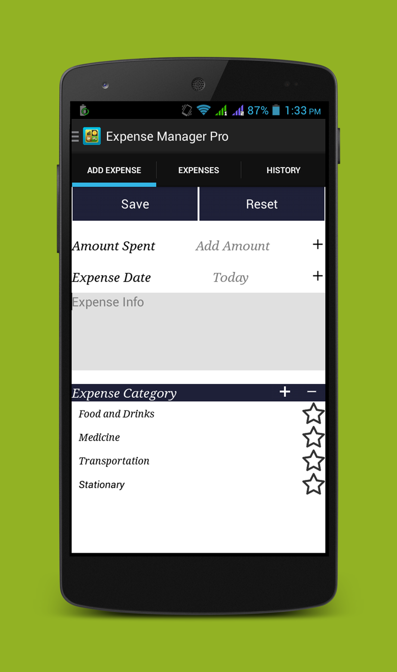 Expense Manager (Android &  iOS)