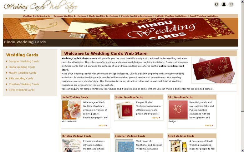 The online portal for wedding cards and Invitation.
