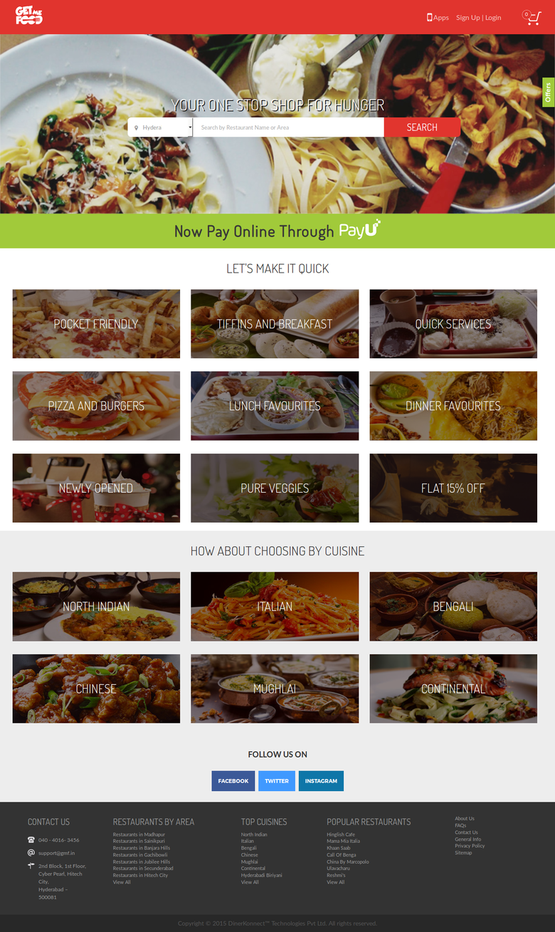 Food Order Online Website