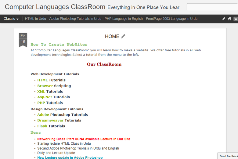 Computer Languages ClassRoom