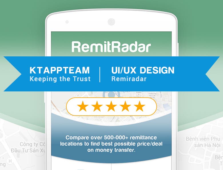Winning contest Design RemitRadar App Mockup!