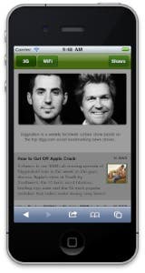Revvy Webapp for iPhone