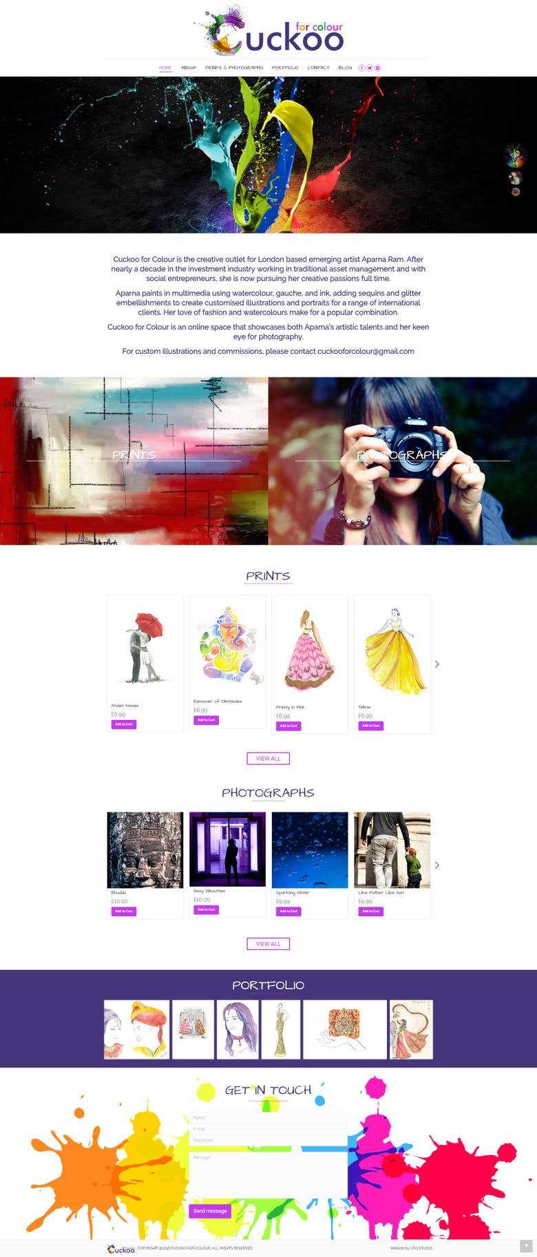 Online Store and Artist Portfolio