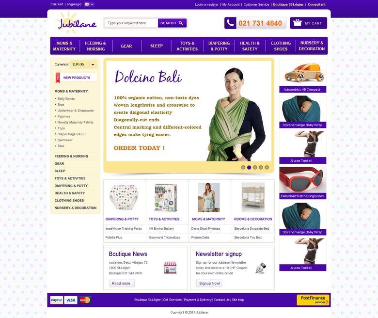 Website design for Jubilane