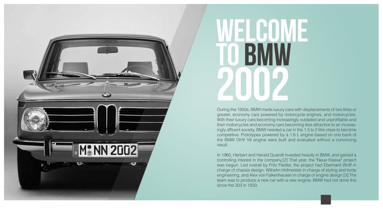 BMW 2002 presentation