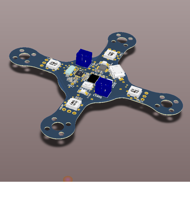 Quadrocopter fly system(with RF control).