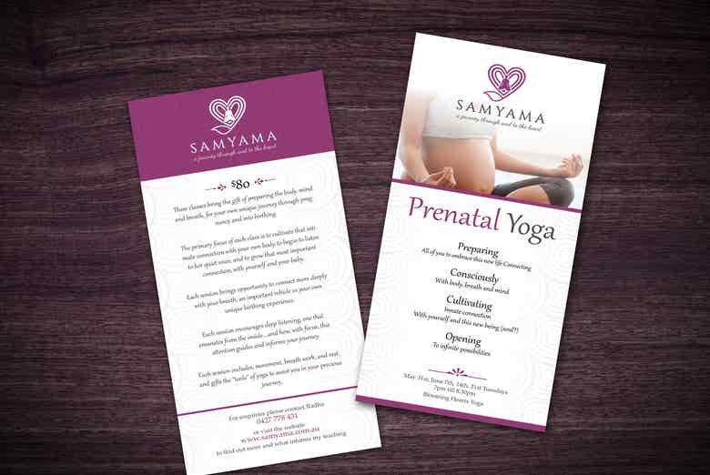 Flyer for a Yoga Instructor