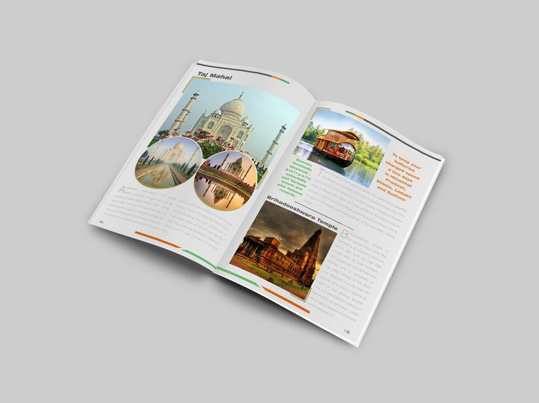 Report.Brochure design using InDesign