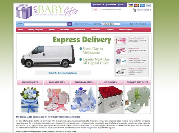 My Baby Gifts specialise in new baby hampers and gifts