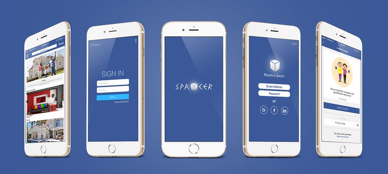 Spaycer Mobile App Design