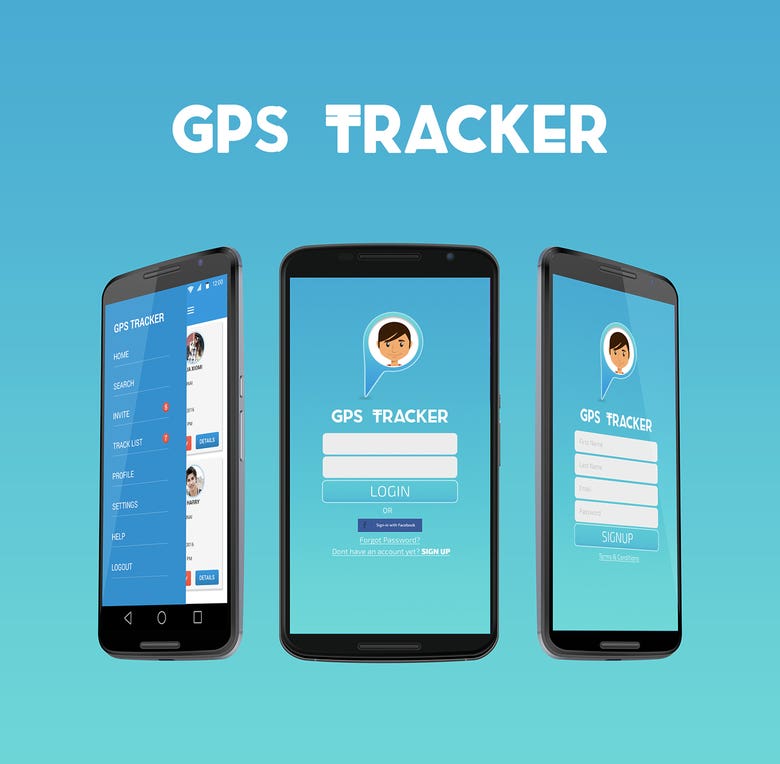 GPS App Mobile Design