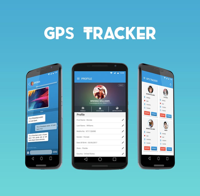 GPS App Mobile Design