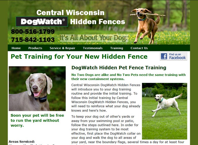 Hidden Dog Fence Website