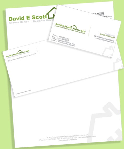Corporate Identity -Business card, letterhead Envelope