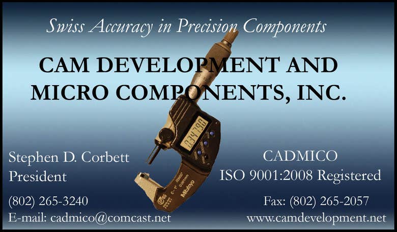 Cam Development Business Card