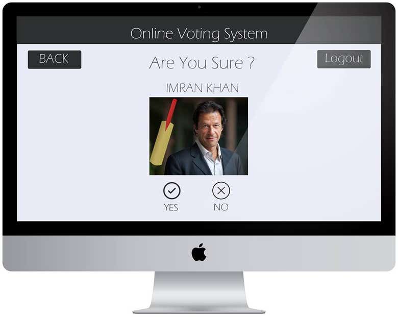 PSD to Web for Online Voting System