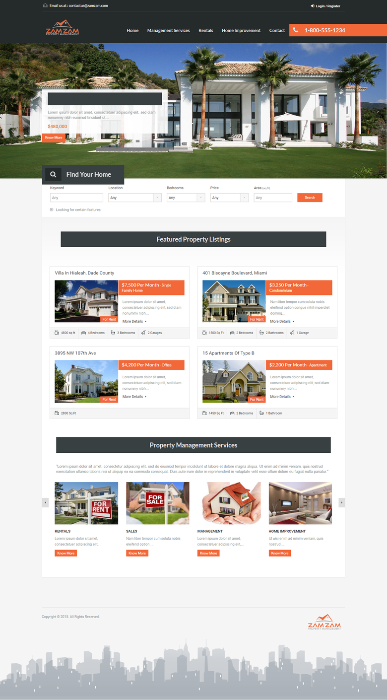 Real Estate Property Listing Website