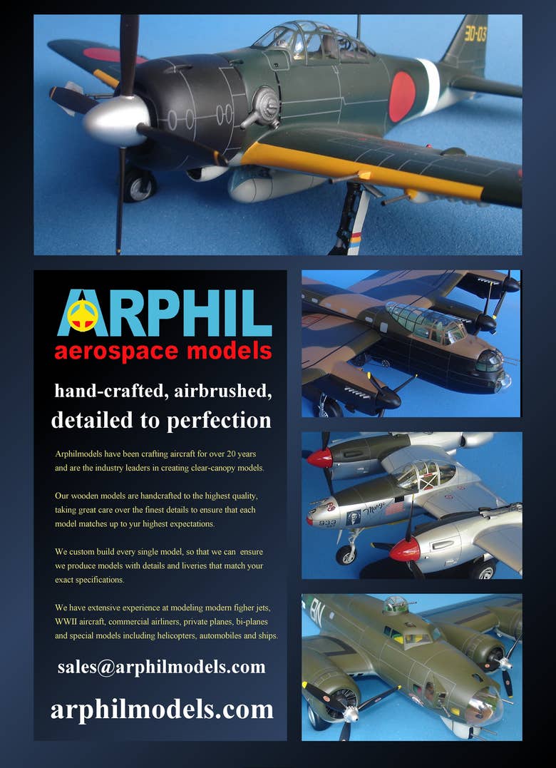 Leaflet designs for arphilmodels.com