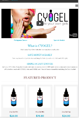 Cyogel Ecommerce Website