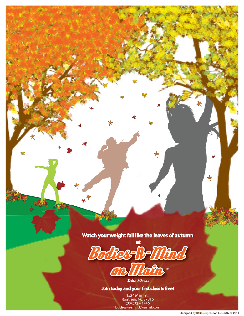 Fall Festival flyer for Bodies-N-Mind