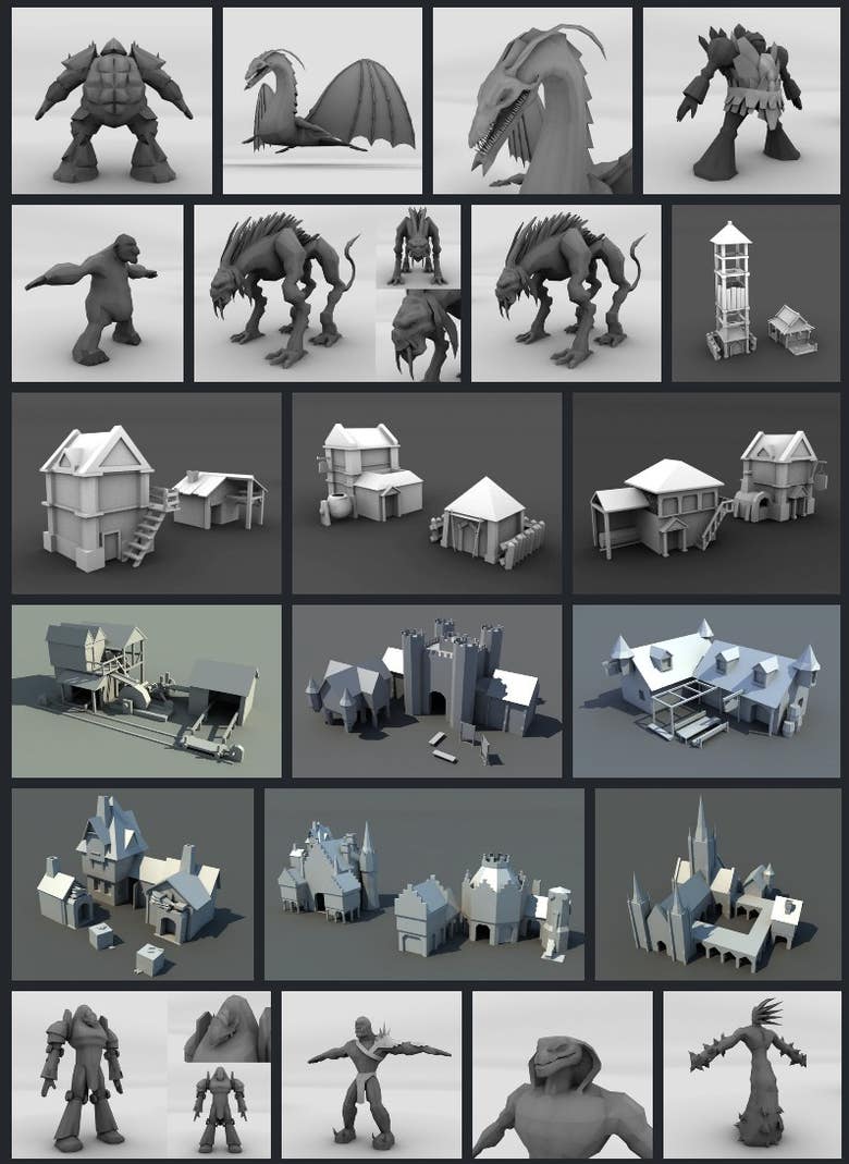 3D Low Poly Game Models