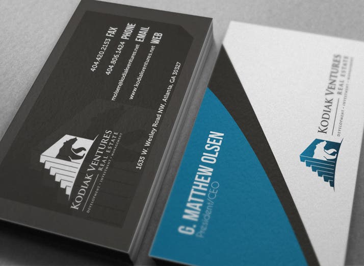 Kodiak Ventures business card