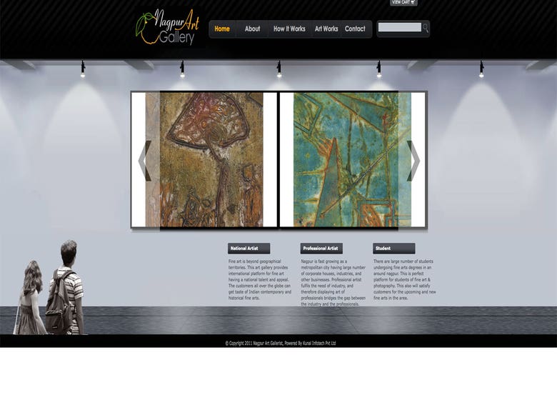 Website and CMS in Ruby on Rails for Nagpur Art Gallery