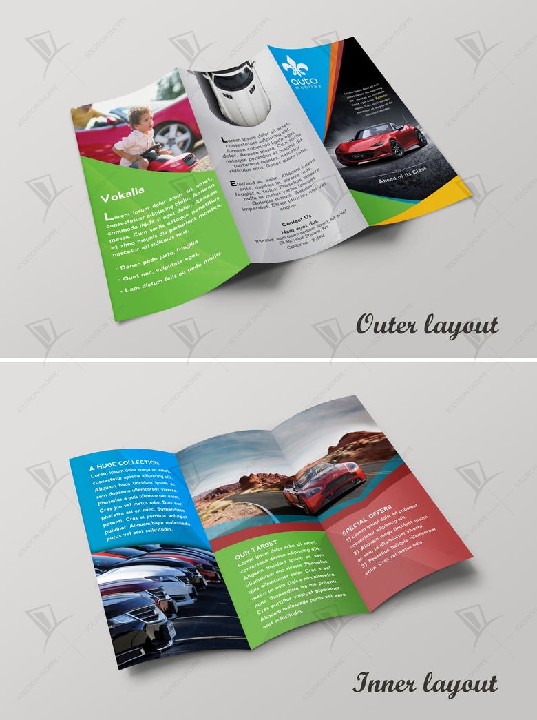 Brochure for Automobile Company
