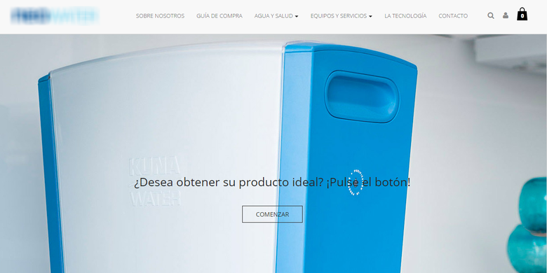 Water containers ecommerce