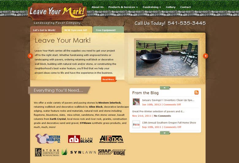 Customized Landscaping Supply WordPress Site and Theme